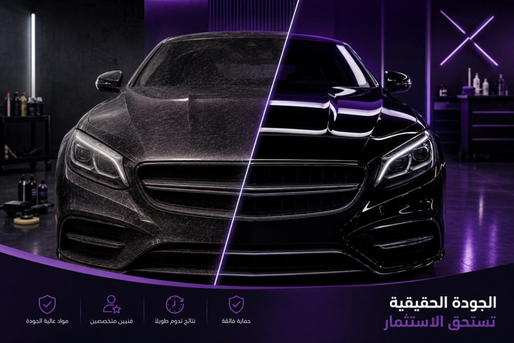 هل أرخص محل تلميع سيارات في الرياض هو الأفضل فعلًا؟